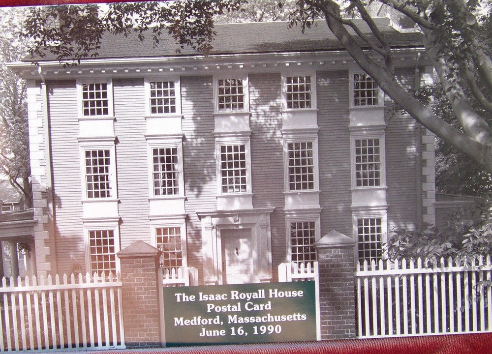 ISAAC ROYALL HOUSE MEDFORD MASS 1990 FIRST DAY CEREMONY PROGRAM