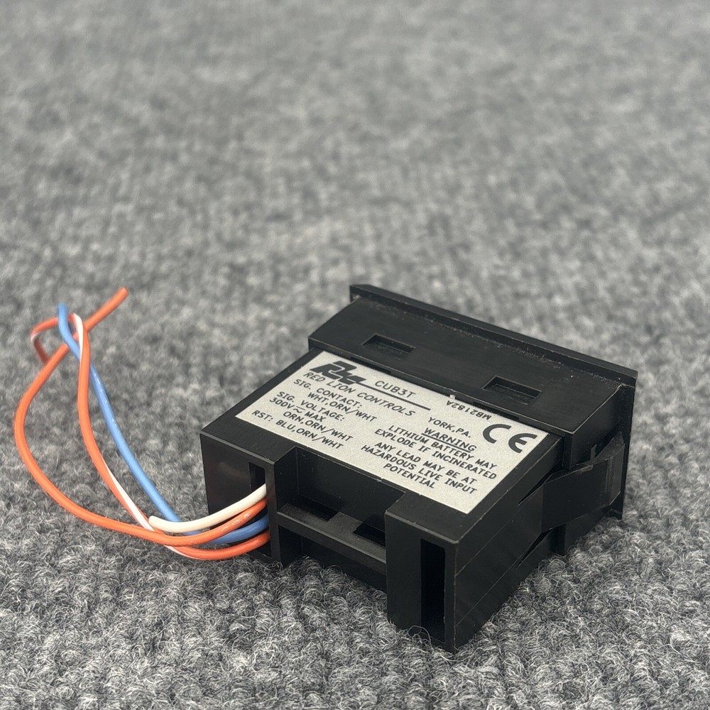 Red Lion Controls CUB3T310 Digital Panel Meter Counter, Timer Used