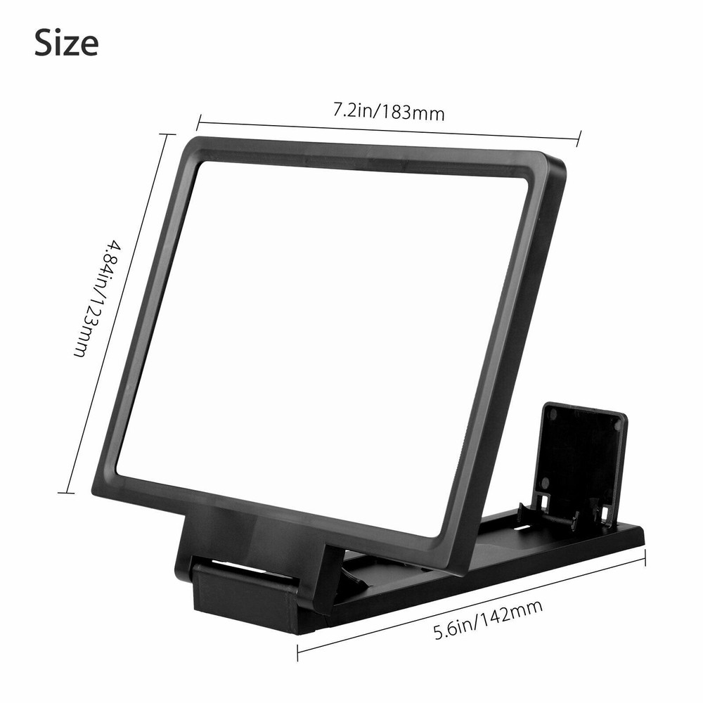 3D Magnifier Enlarged Mobile Screen Stand Amplifier Phone Bracket Holder Support
