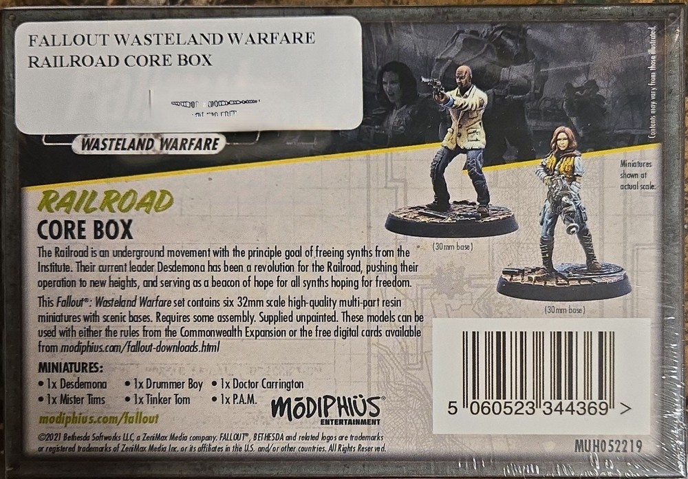 Fallout Wasteland Warfare: Railroad Core Box Miniatures