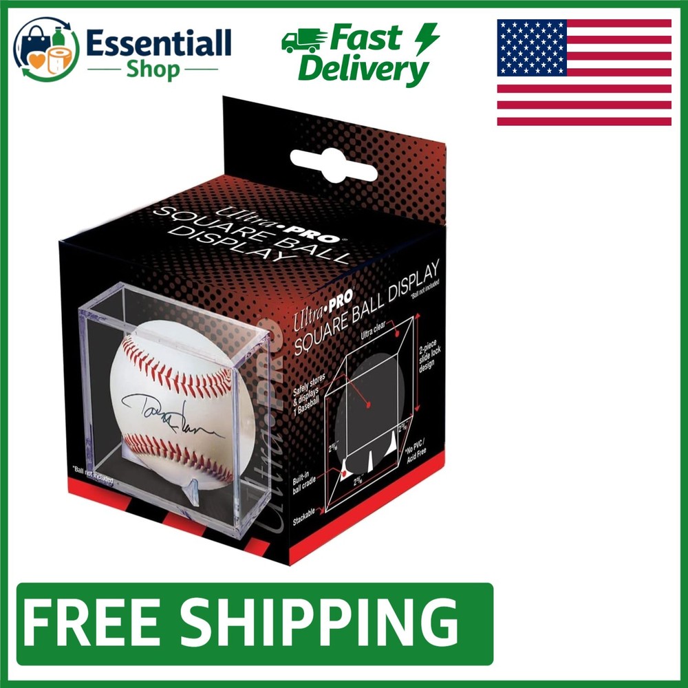 Stackable Baseball Holder with Slide-in Closure - Stylish Acrylic Display Case
