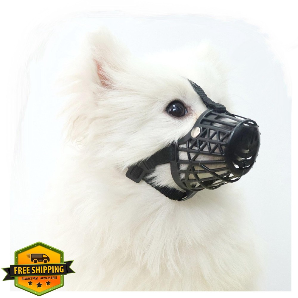 Classic Basket Dog Muzzle S Black, Breathable Pant/Drink Muzzle for Dogs