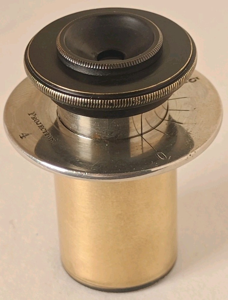 ANTIQUE STEEL/BRASS PROJECTION MICROSCOPE  EYEPIECE