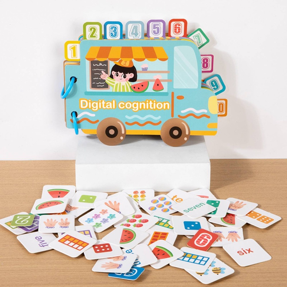 Reusable Sticker Book Develops Hands-On Ability Number Cognition Quiet Book