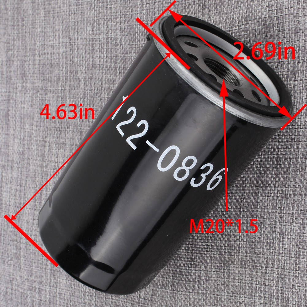 Oil Filter for Onan RV Generators 5500 and 7000, HGJAA, HGJAB, and HGJAC