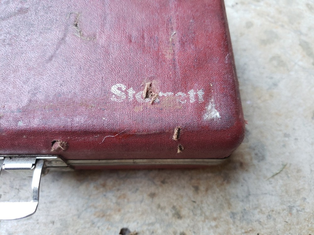 Starrett Universal Dial Indicator Set, No. 645, Back Plunger with Case & Box