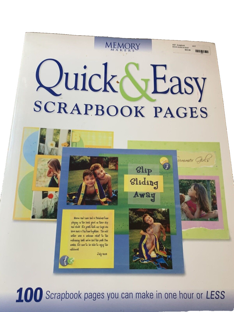 Memory Makers Quick & Easy Scrapbook Pages 100 Scrapbook Pages 2003 Scrapbookers