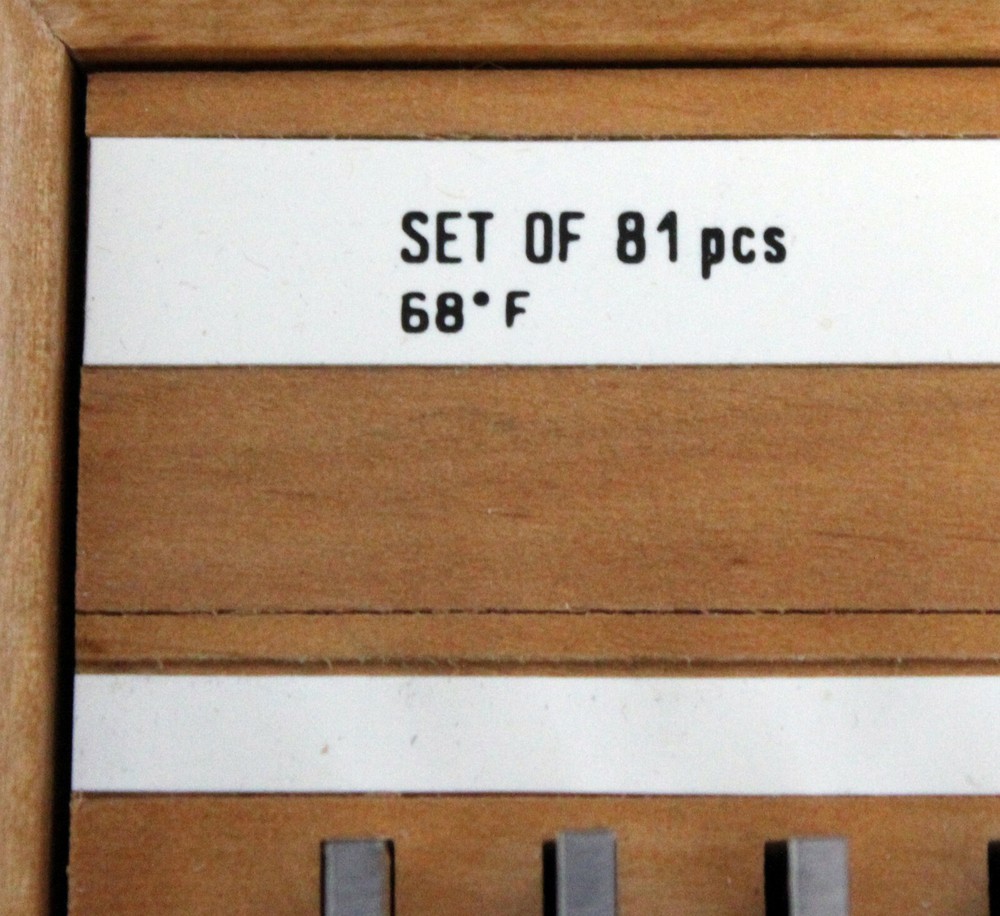Rectangular Steel Gage Block 80 Pieces Set Space Block