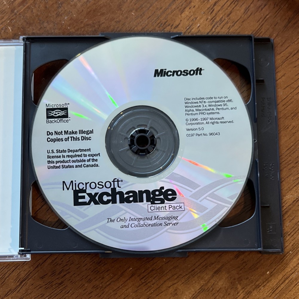 Microsoft Exchange Server 5.0 CD Messaging Server Software