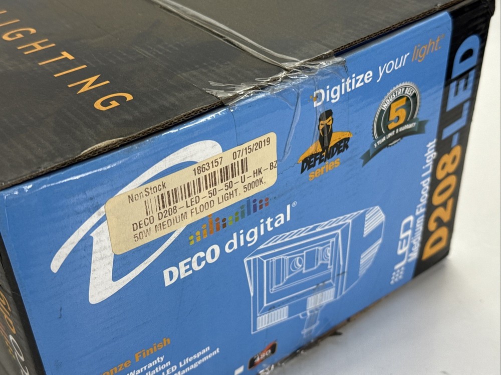 Deco Digital Lighting D208-LED5050UHKBZ Medium Flood Light