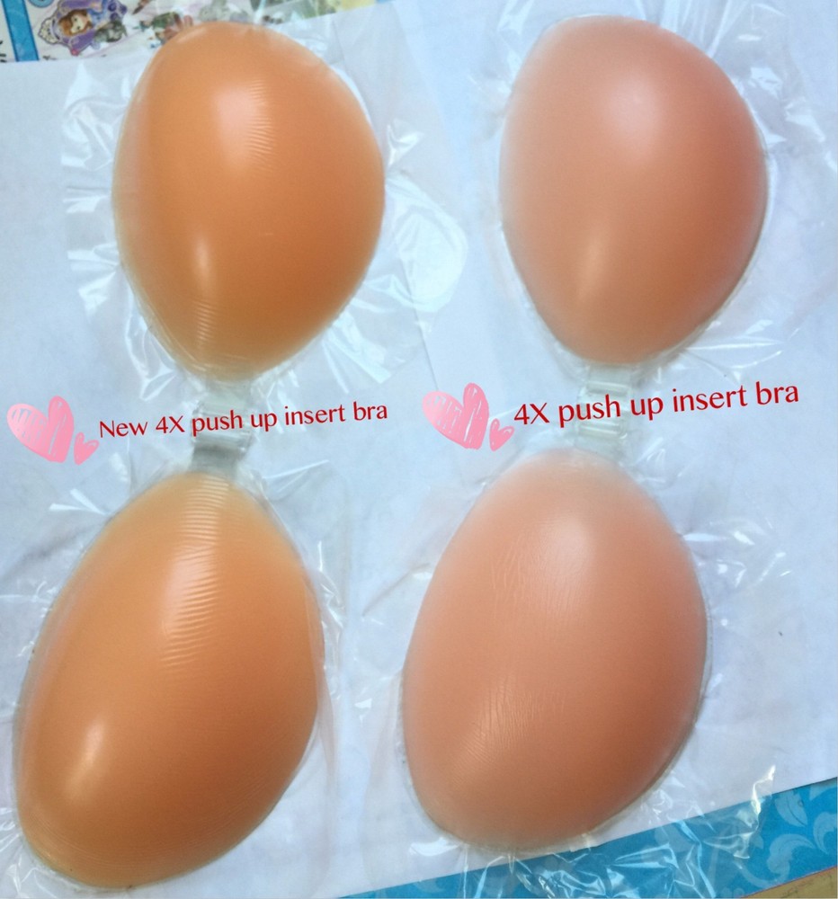 Thicker Silicone bra Adhesive stick Invisible PUSH UP Enhancer inserts Strapless
