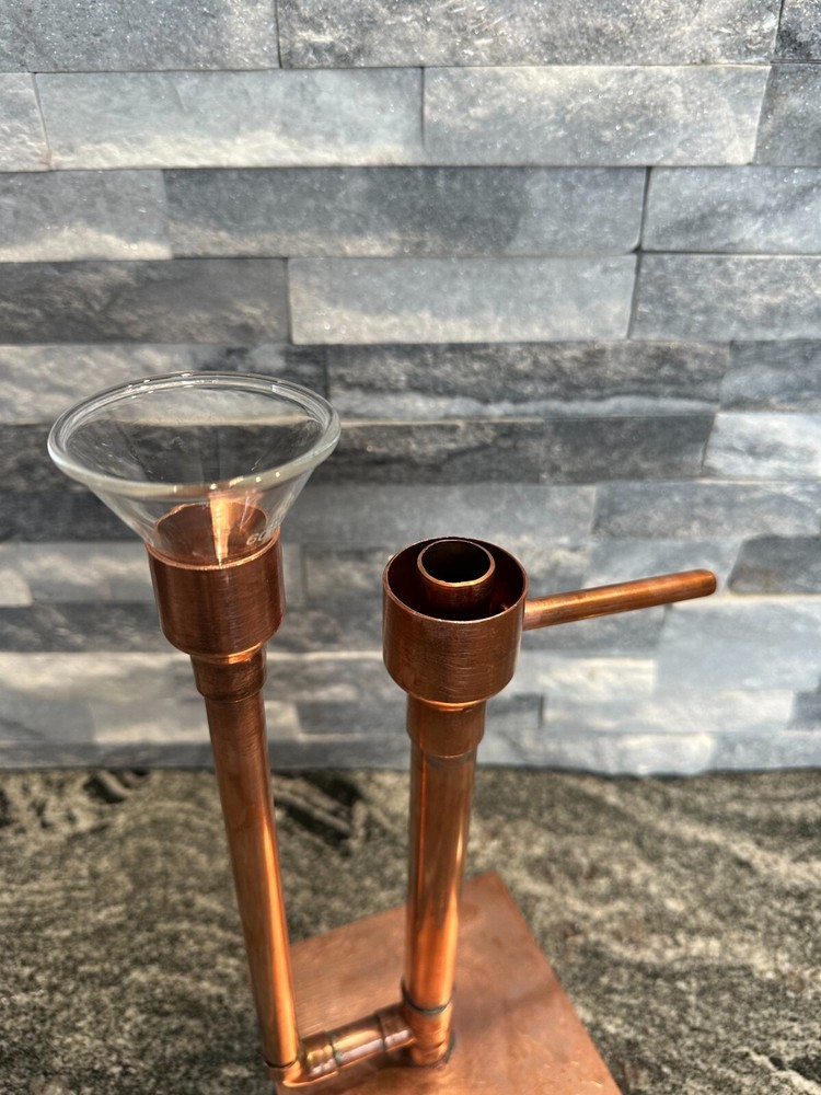 Handcrafted Copper Proofing Parrot Heads for Air Still With Funnel