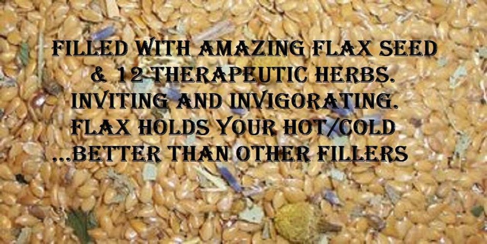 Herbal Pack, Hot Cold Pack, Heat Wrap,Flax Seed, Aromatherapy Pack, Wicked Spell