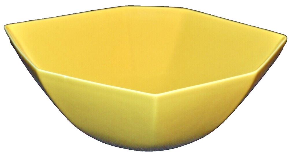 DVF Home Powerstone Tamarind Yellow Medium Serving Bowl 10" Dinnerware New
