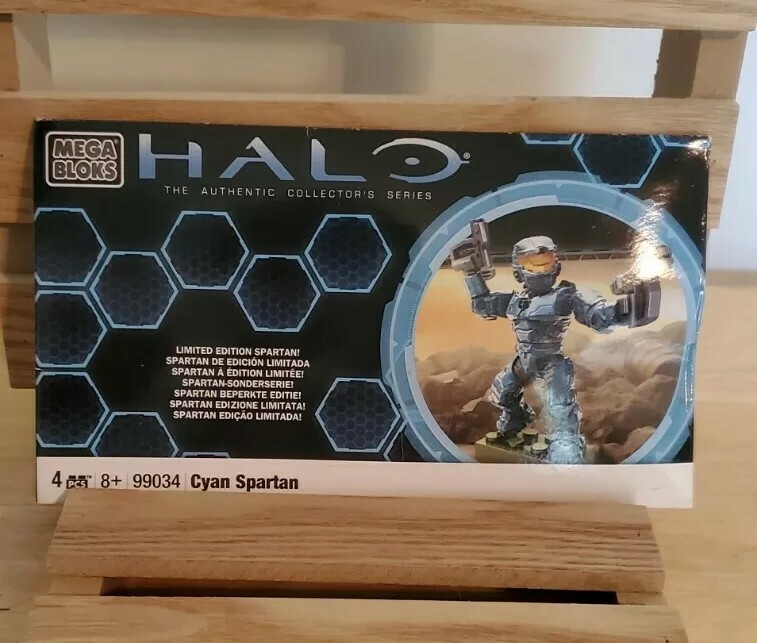 Halo mega Bloks Cyan Spartan