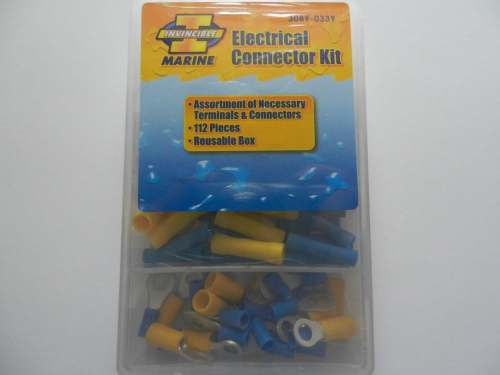 Invincible Marine Electrical Connector Kit;  112 Pieces;  Assorted;  BR51061