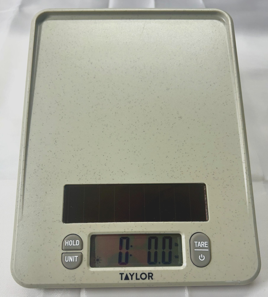 Taylor 11Lb Digital Kitchen Scale Unique Solar Powered No Batteries Needed Cool