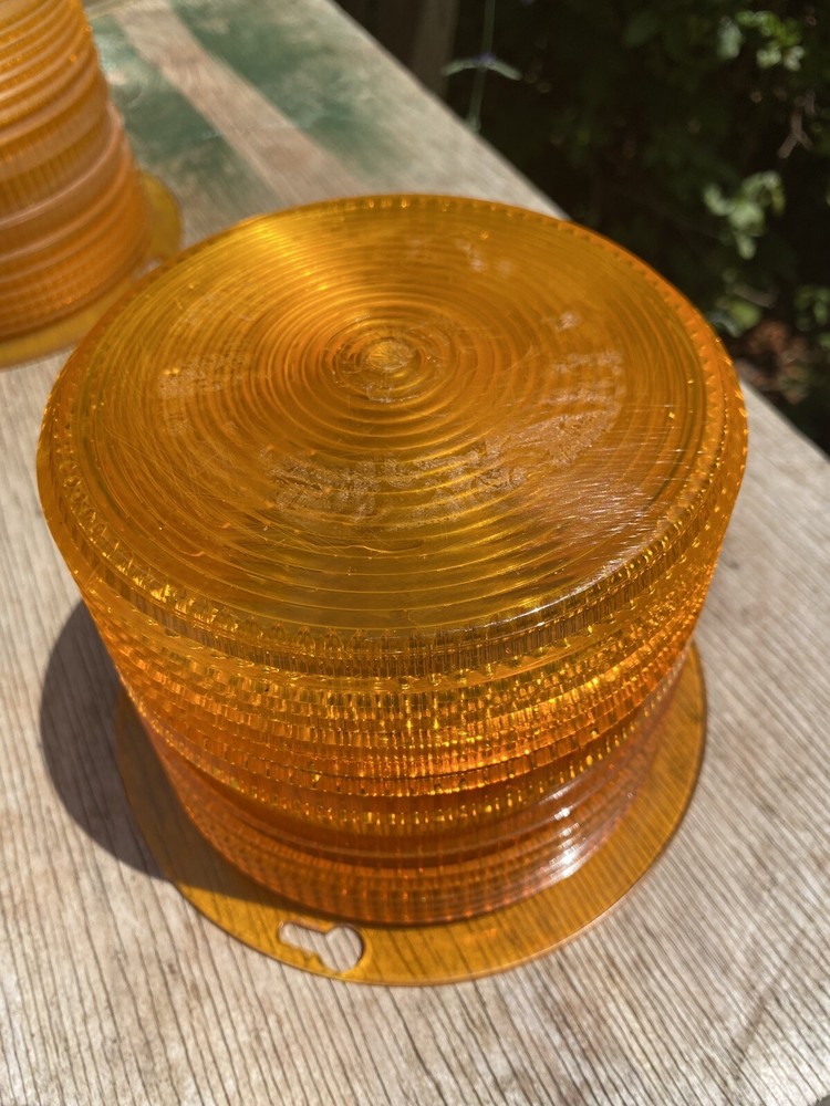 Mallimar 202A Strobe Light Lenses. 3 available. All great shape.