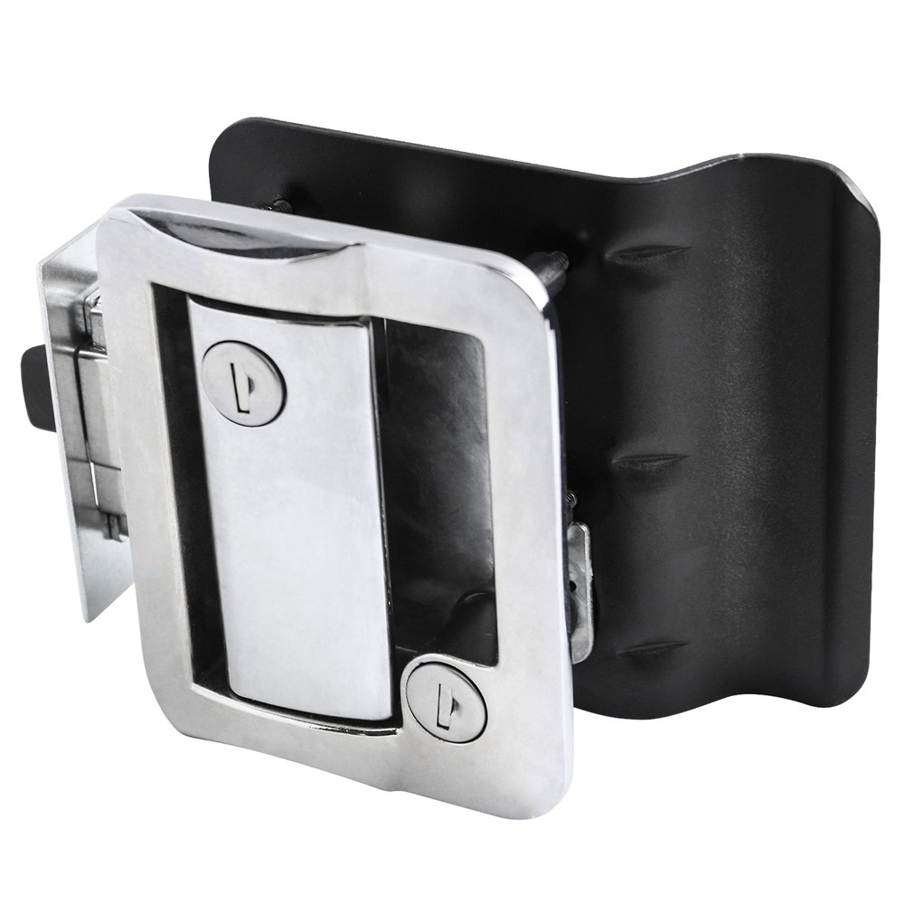 Chrome RV Paddle Entry Door Lock Latch | Handle Knob | Deadbolt Lock | Camper