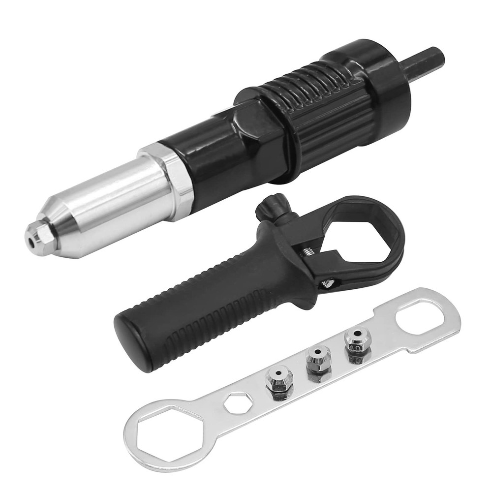 Pop Rivet Gun Tool Rivet Drill Attachment Power Drill Tool Kit Cord... Fast Ship