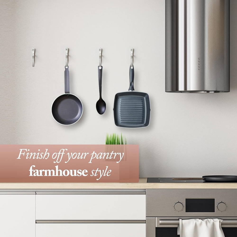 Decorative Rustic Hooks for Coats or Pots - 10 Pcs