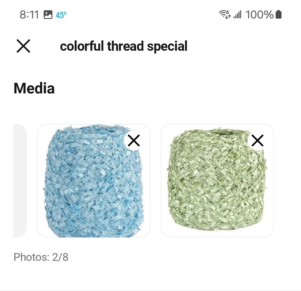 2 Pack Colorful Thread Special