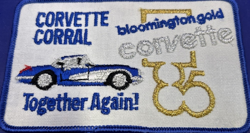 1985 Bloomington Gold Corvette Corral Rally Patch