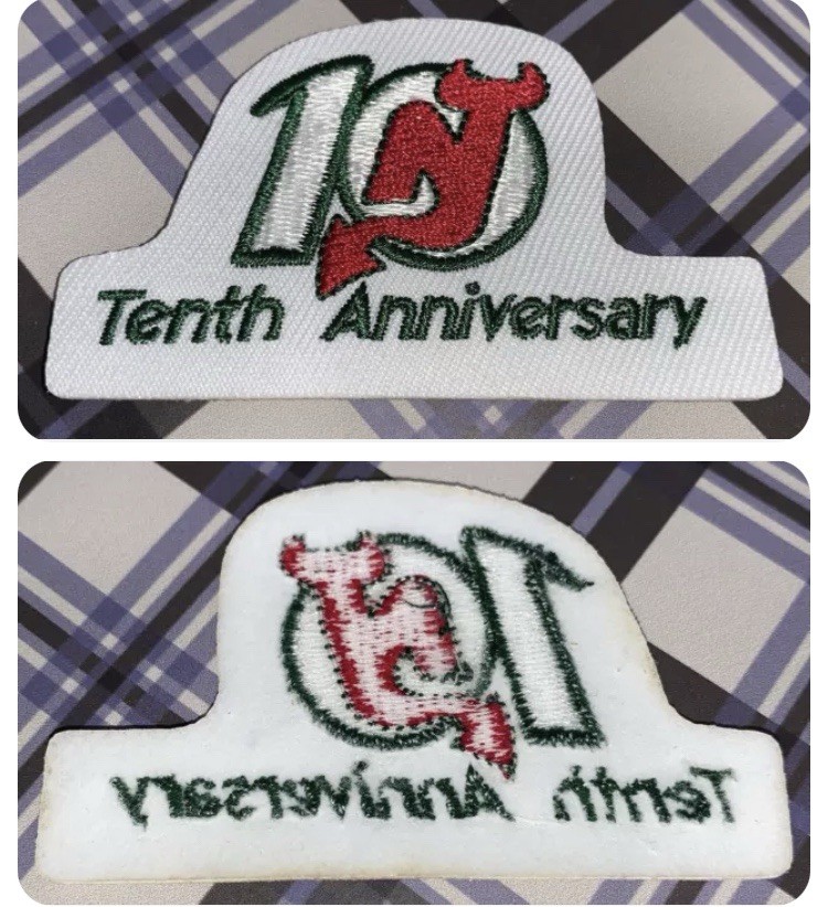 New Jersey Devils 10th Tenth Anniversary Patch 1991 1992