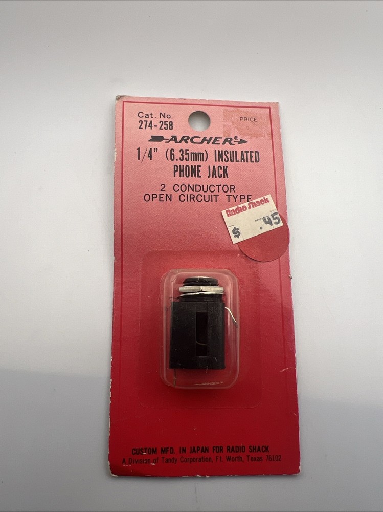 Archer 274-258 1/4” Phone Jack