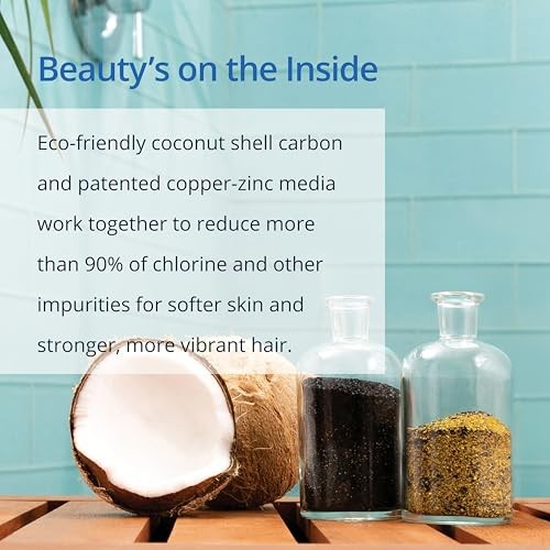 Aquasana Shower Filter for Hair & Skin | WaterSense (1.75 GPM), Chrome