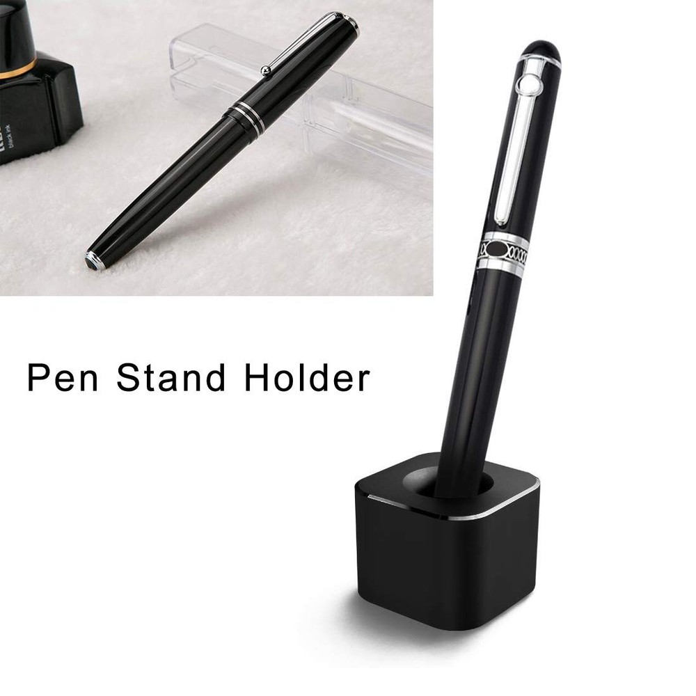 Coideal Single Pen Stand Holder, Black Metal Base for Medium