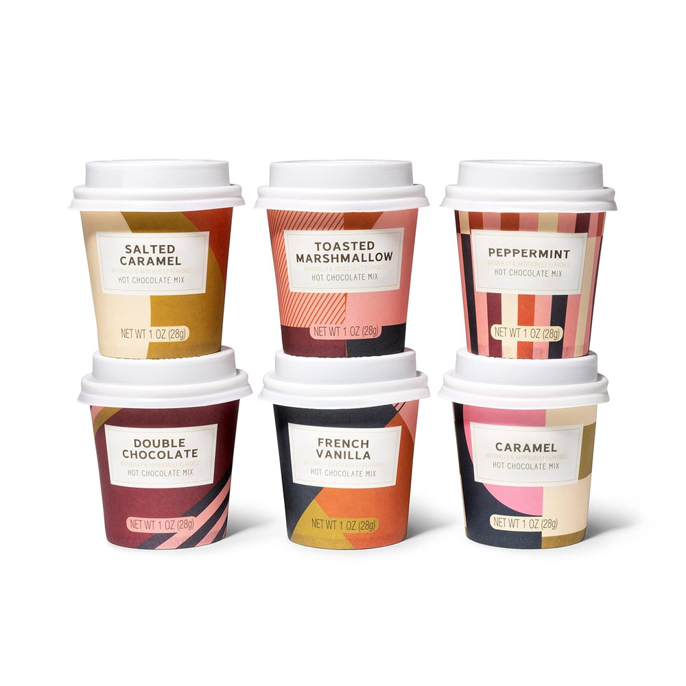 Bombombs Hot Chocolate Mix Gift Set in Mini Cup Packaging, Flavors Include Doubl