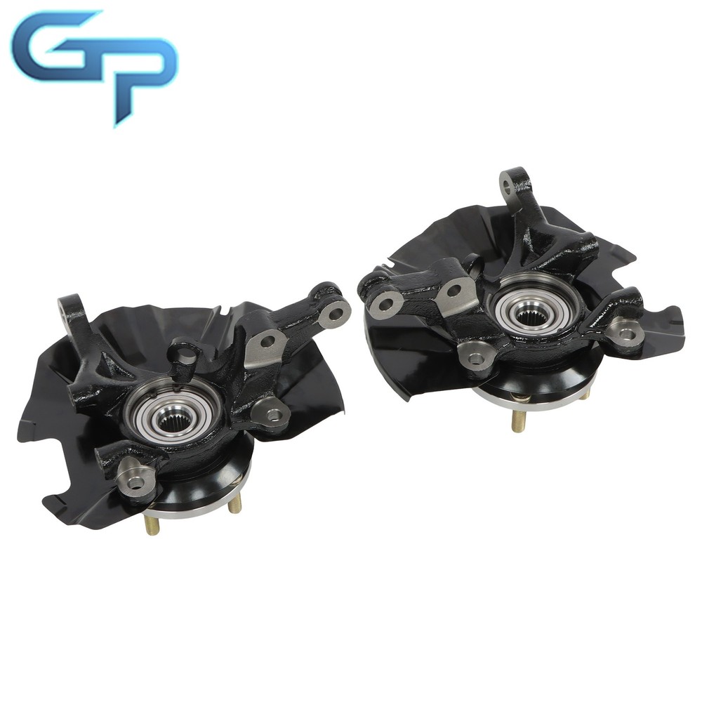 2x Front Left & Right Steering Knuckle Assembly For Hyundai Accent 2007-2011