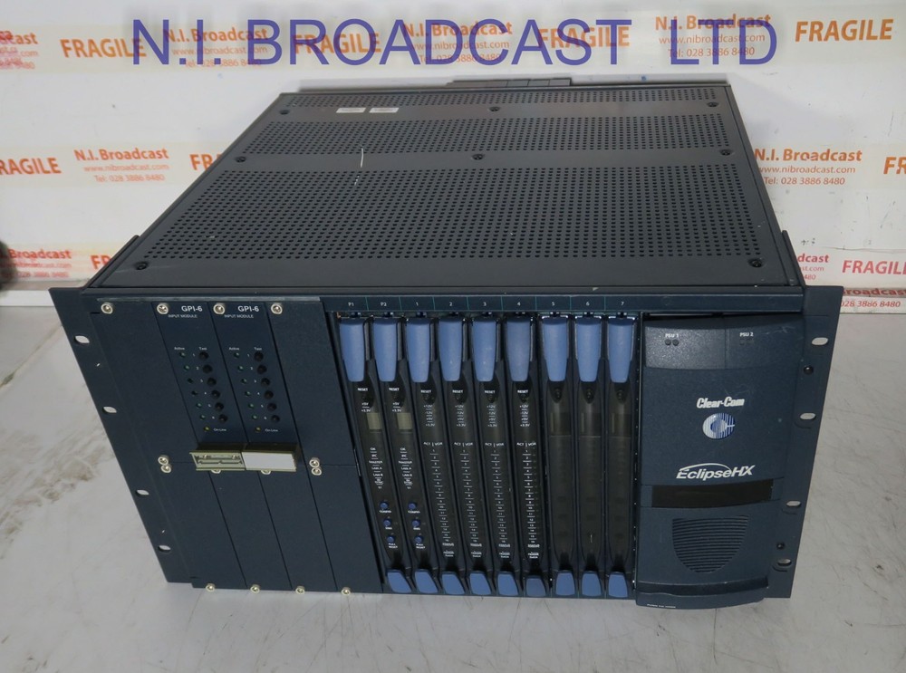 Clearcom Eclipse HX 64x channel intercom and 2x GPI6 modules