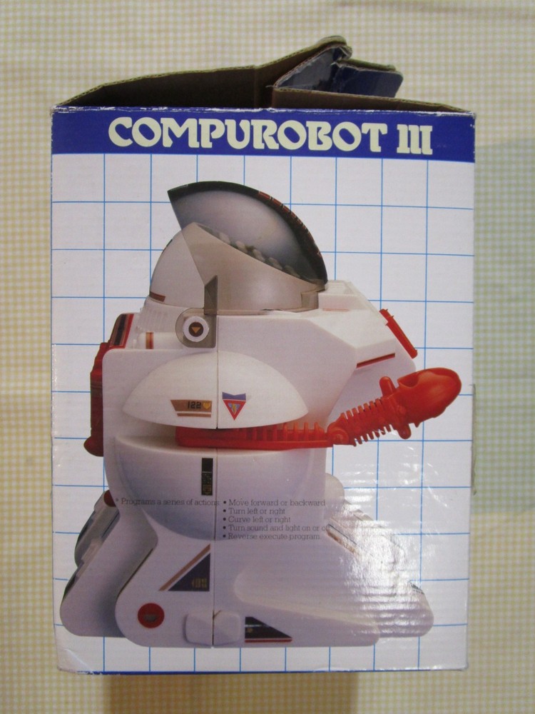 Axlon CR-300 COMPUROBOT III 3 Computerized, Programmable, Lights & Sounds CR300