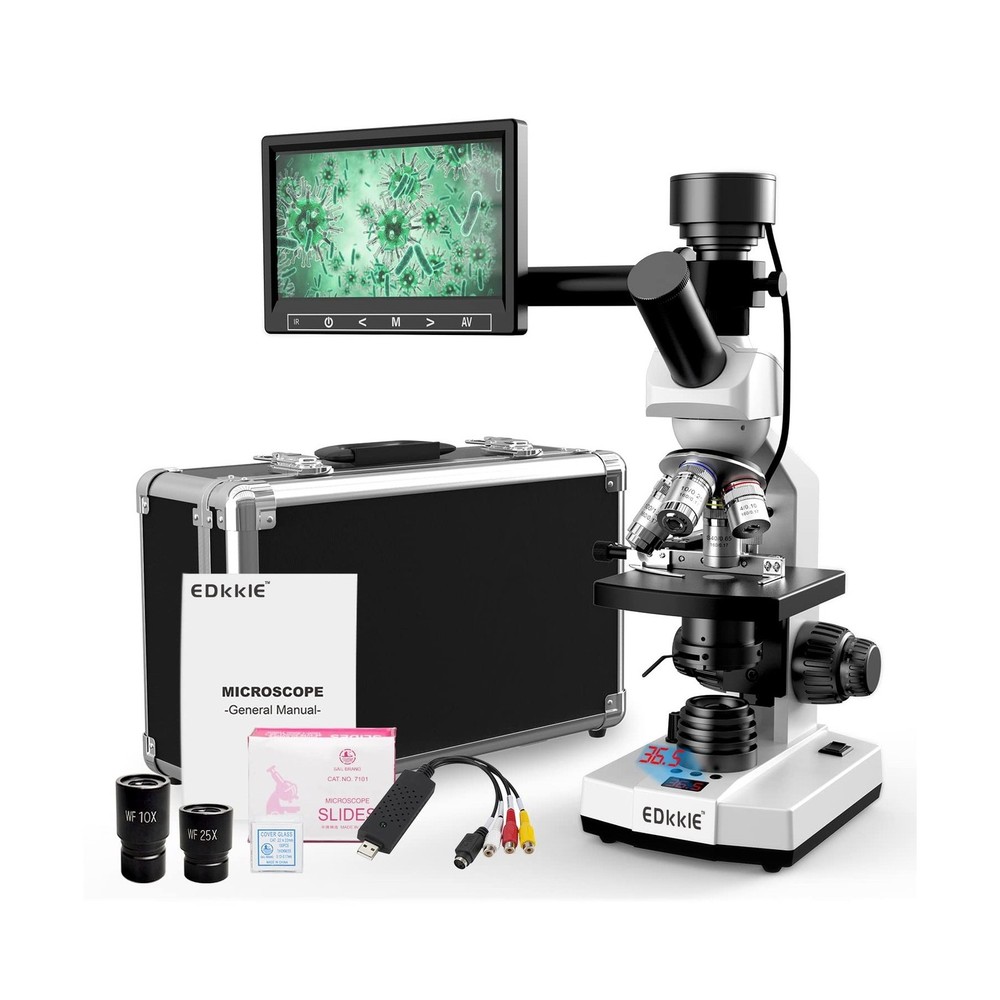 Lab Compound Monocular Microscopes with Constant Temperature,Dual-View Micros...