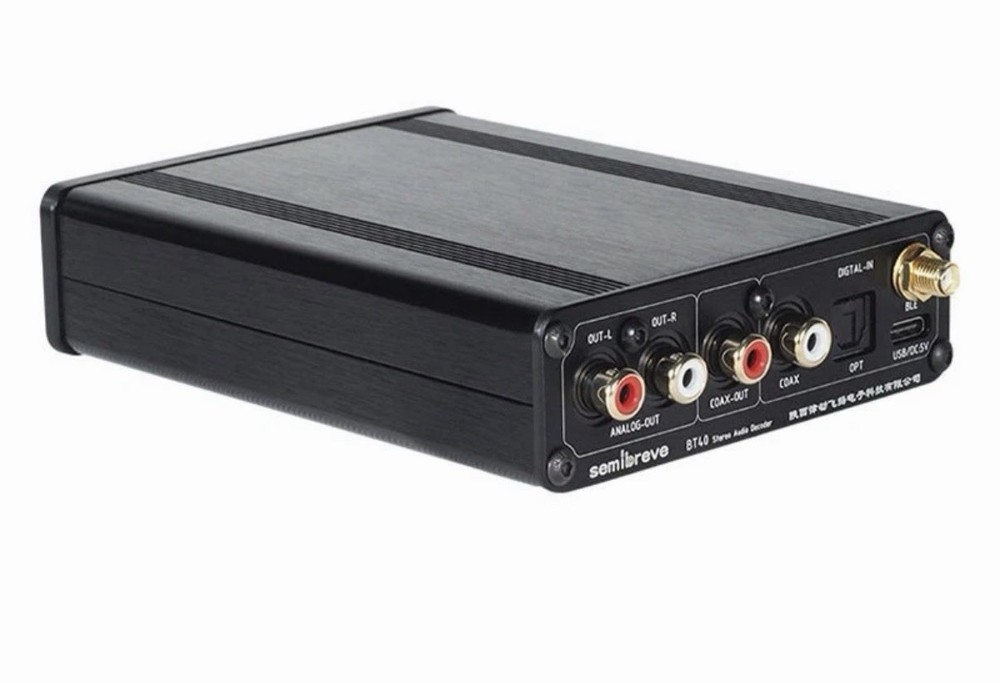 Semibreve BT40 HD LDAC Bluetooth5.1 DAC Receiver ES9038 Decoder Fit 3SRC Frequ..