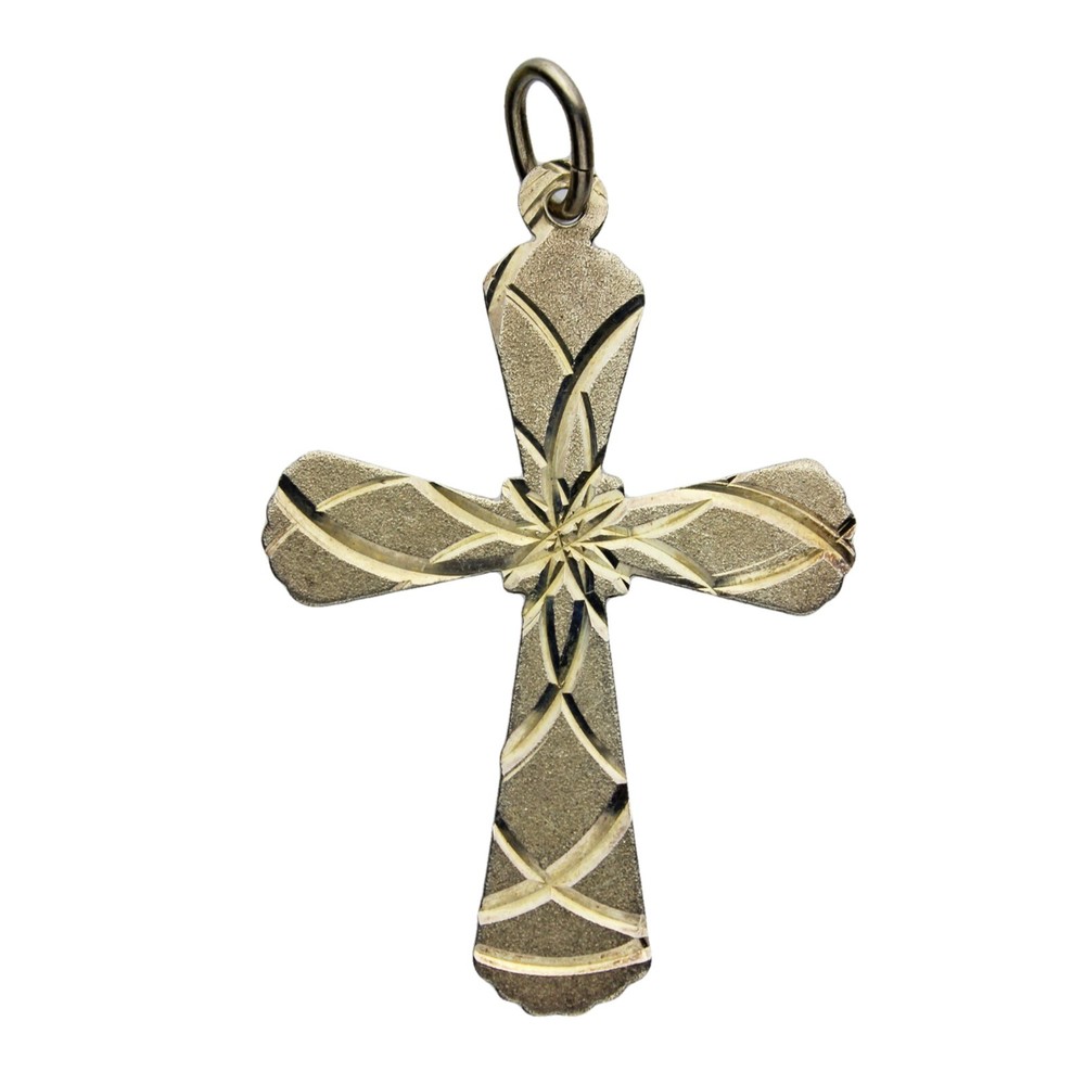 Vintage Silver Pendant Cross (DEV215-)