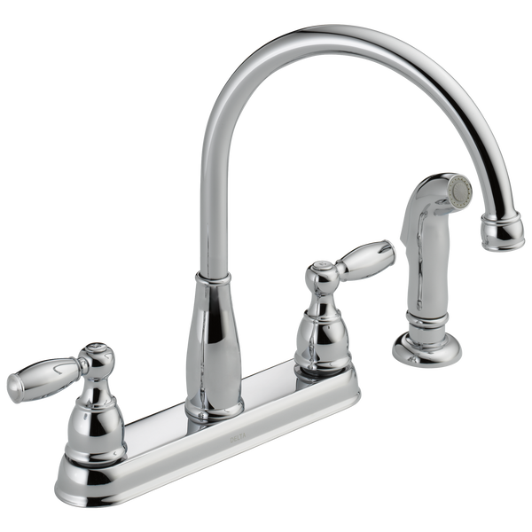 Delta Foundations Kitchen Faucet w/ Chrome-Certified Refurbished