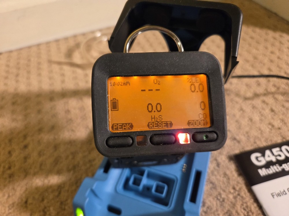 GfG G450 4 Gas Detection Meter USED - WORKING needs New O2 Sensor