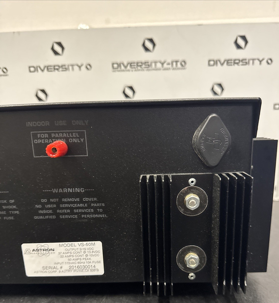 ASTRON VS-50M POWER SUPPLY 50-AMP ADJUSTABLE VOLTAGE AND CURRENT LIMITER