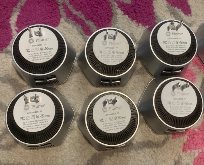 6-pack Plume SuperPod Adaptive WiFi Mesh HomePass Model B1A Powers On / Linked