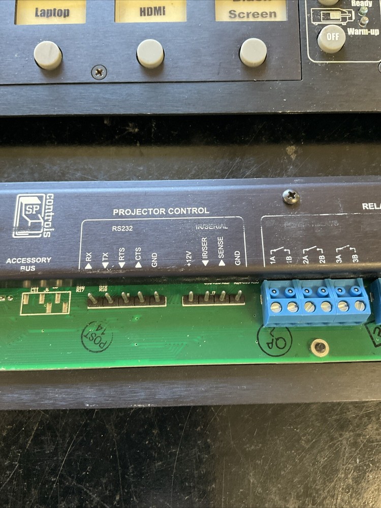 Lot of 4 SP Controls Projector Input Control Panel 501-001SPC SP2 Chassis PCB