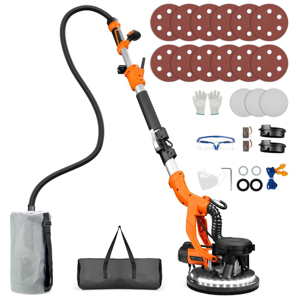Drywall Sander, 1000W Popcorn Ceiling Removal Tool, Automatic Drywall Sander ...