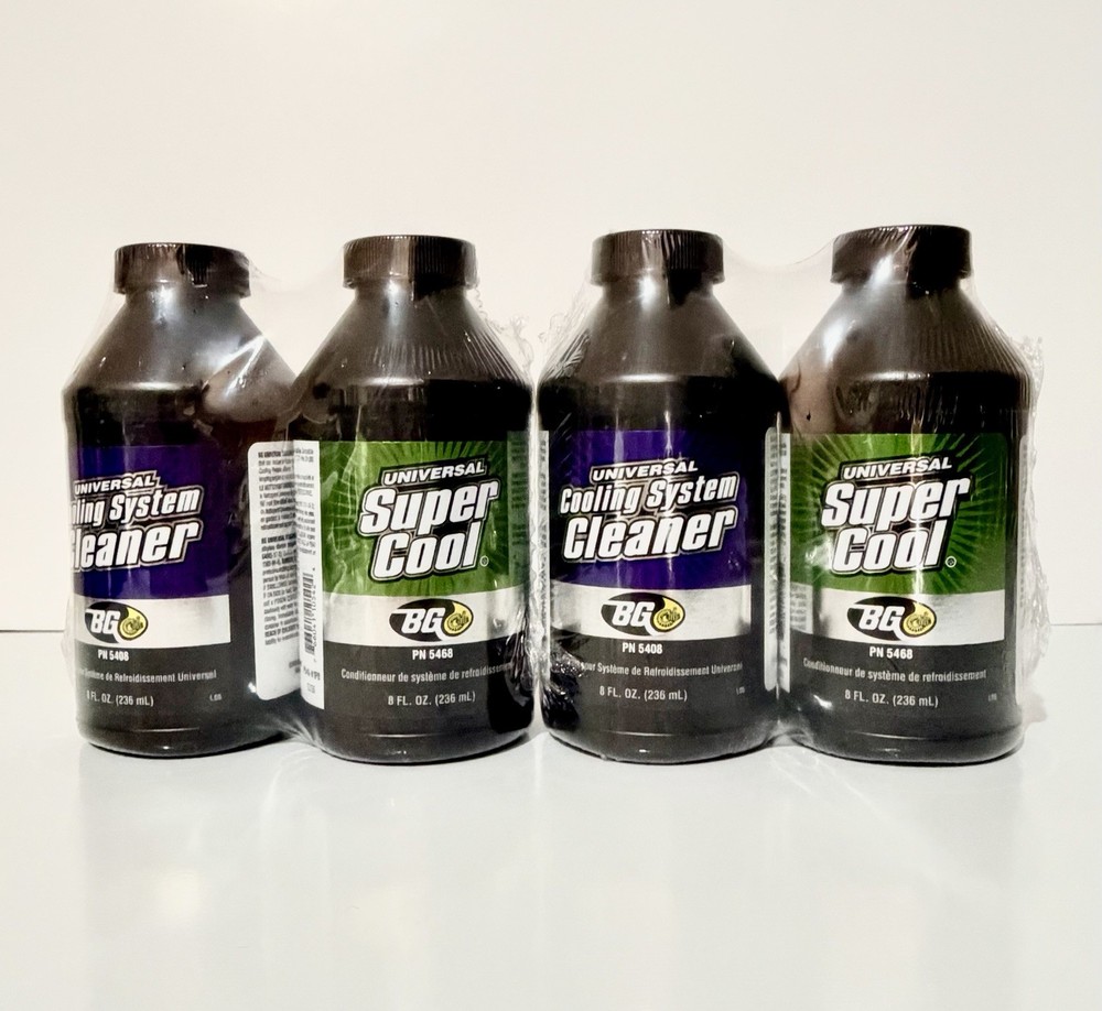 BG Universal Cooling System Cleaner & Super Cool 8 oz Complete Kit- 2 pack