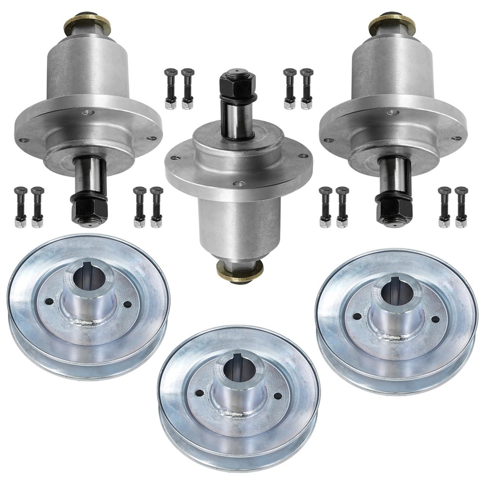 Caltric 48" Deck Spindle & Pulley For Scag Liberty Z SZL48-22KT SZL48-21FR