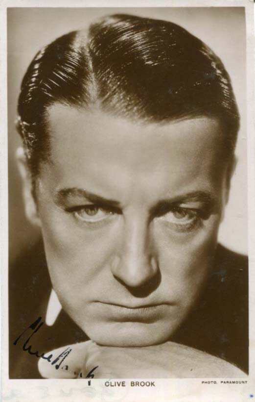 Clive Brook Autograph