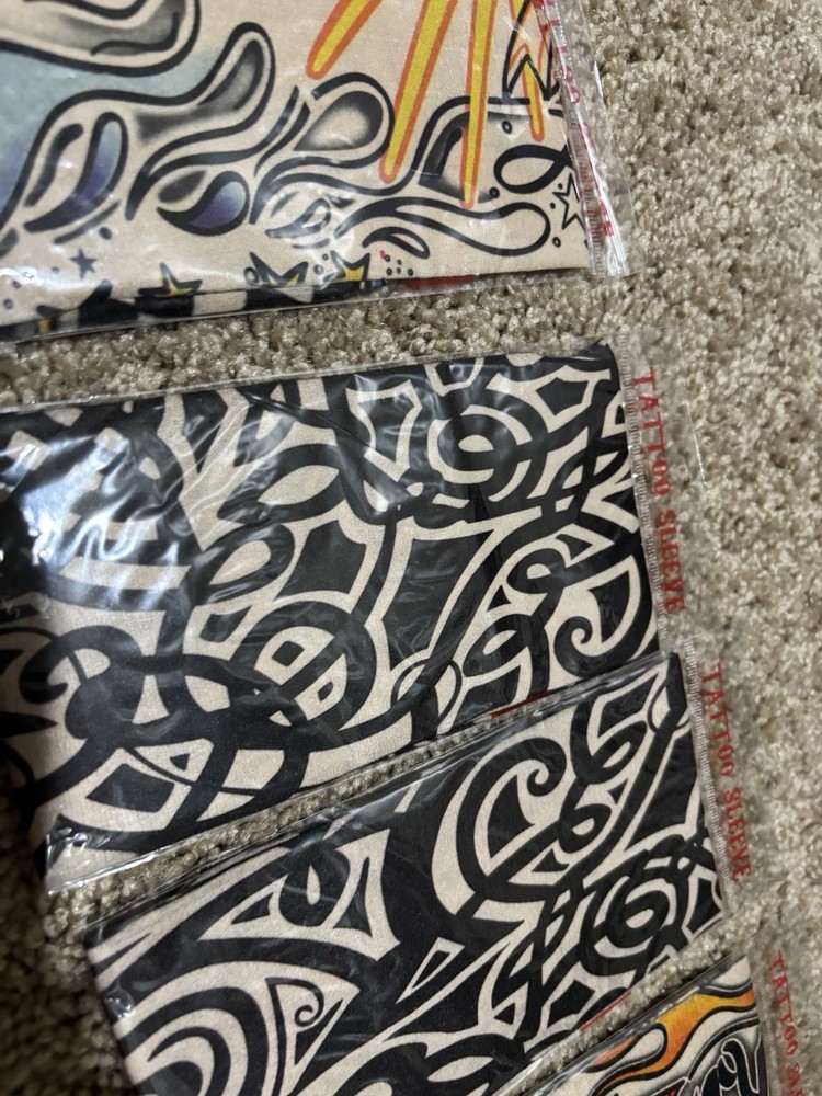 NEW 4Pcs temporary tattoos sleeves kit color