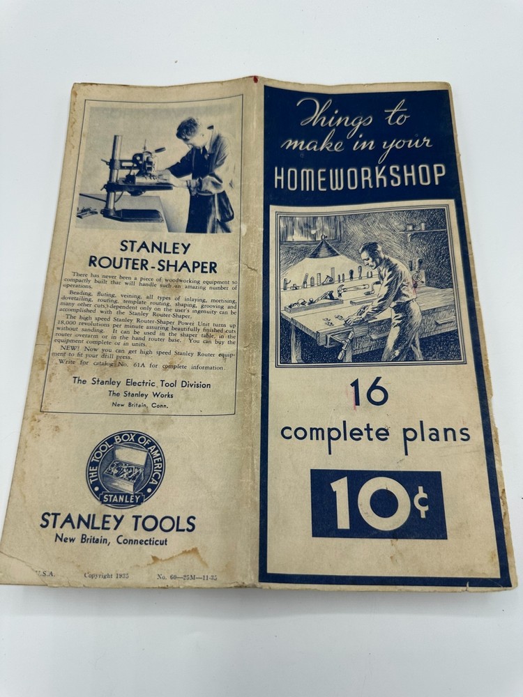 Gas Engine Secrets brochure/Home Workshop with Stanley tools Fold out Brochure
