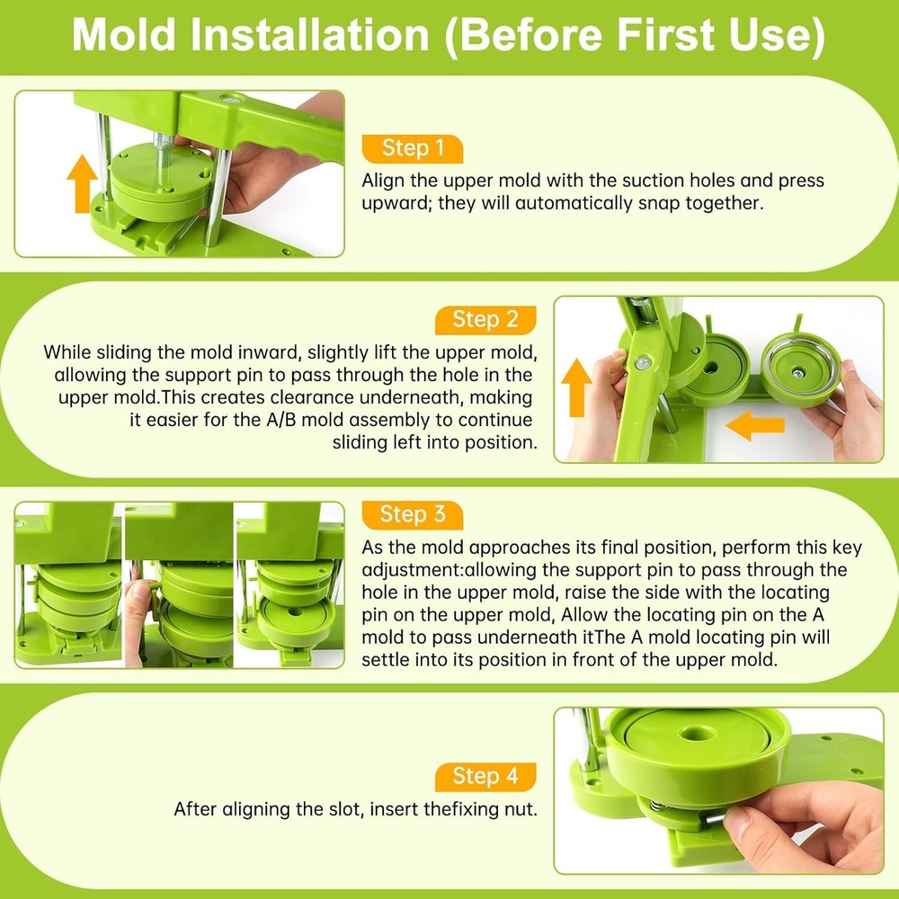 75mm Button Press Machine - Durable, User-Friendly & Perfect for DIY Projects!